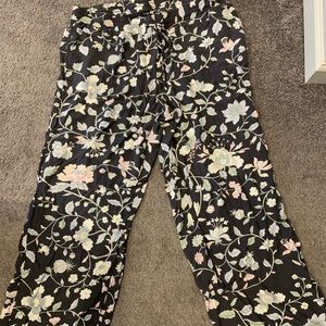 Loft Wide Leg Cropped Pants
